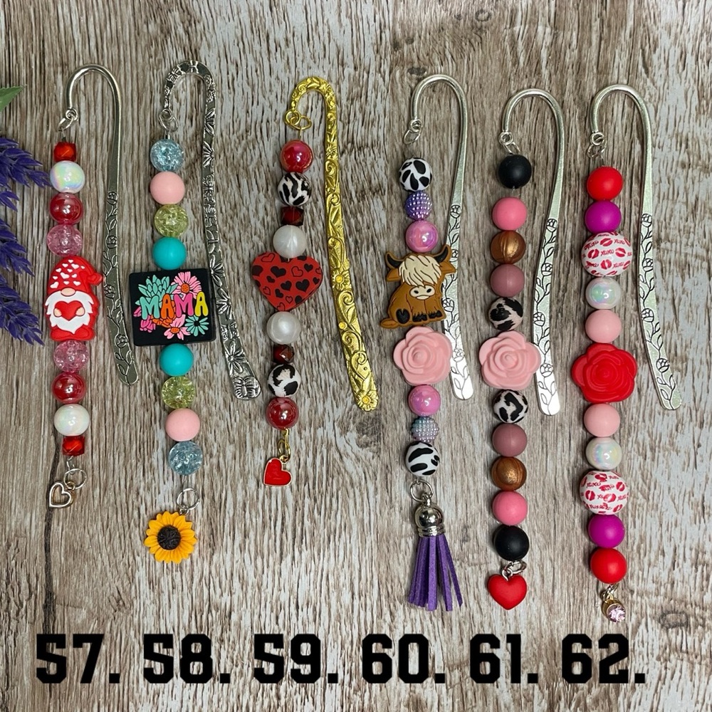 Bookmark Handcrafted Artisan Beaded Metal Journal Gift Read Book